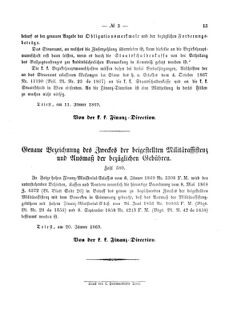 Verordnungsblatt für den Dienstbereich des K.K. Finanzministeriums für die im Reichsrate Vertretenen Königreiche und Länder 18690203 Seite: 3