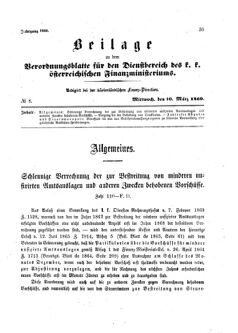 Verordnungsblatt für den Dienstbereich des K.K. Finanzministeriums für die im Reichsrate Vertretenen Königreiche und Länder