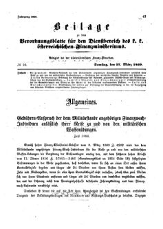 Verordnungsblatt für den Dienstbereich des K.K. Finanzministeriums für die im Reichsrate Vertretenen Königreiche und Länder