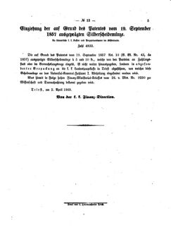 Verordnungsblatt für den Dienstbereich des K.K. Finanzministeriums für die im Reichsrate Vertretenen Königreiche und Länder 18690410 Seite: 3