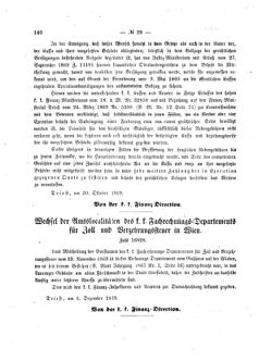 Verordnungsblatt für den Dienstbereich des K.K. Finanzministeriums für die im Reichsrate Vertretenen Königreiche und Länder 18691227 Seite: 2