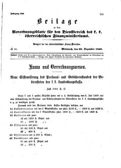 Verordnungsblatt für den Dienstbereich des K.K. Finanzministeriums für die im Reichsrate Vertretenen Königreiche und Länder 18691229 Seite: 1