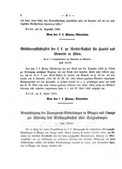 Verordnungsblatt für den Dienstbereich des K.K. Finanzministeriums für die im Reichsrate Vertretenen Königreiche und Länder 18700129 Seite: 2