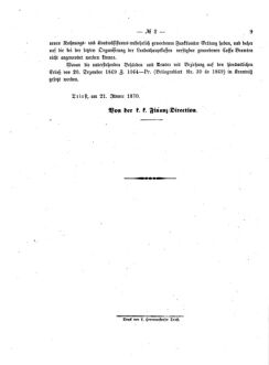 Verordnungsblatt für den Dienstbereich des K.K. Finanzministeriums für die im Reichsrate Vertretenen Königreiche und Länder 18700203 Seite: 5