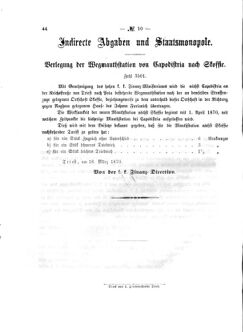 Verordnungsblatt für den Dienstbereich des K.K. Finanzministeriums für die im Reichsrate Vertretenen Königreiche und Länder 18700406 Seite: 4