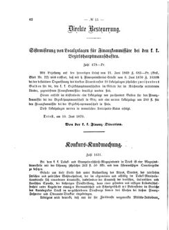 Verordnungsblatt für den Dienstbereich des K.K. Finanzministeriums für die im Reichsrate Vertretenen Königreiche und Länder 18700620 Seite: 2