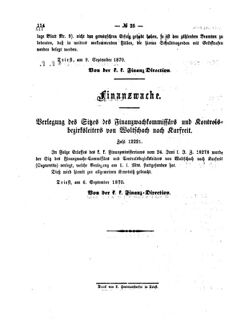 Verordnungsblatt für den Dienstbereich des K.K. Finanzministeriums für die im Reichsrate Vertretenen Königreiche und Länder 18700924 Seite: 2