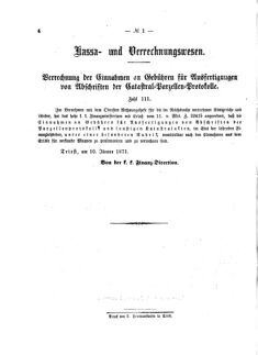 Verordnungsblatt für den Dienstbereich des K.K. Finanzministeriums für die im Reichsrate Vertretenen Königreiche und Länder 18710121 Seite: 4