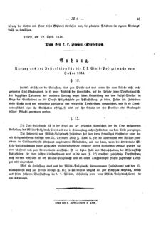 Verordnungsblatt für den Dienstbereich des K.K. Finanzministeriums für die im Reichsrate Vertretenen Königreiche und Länder 18710420 Seite: 3