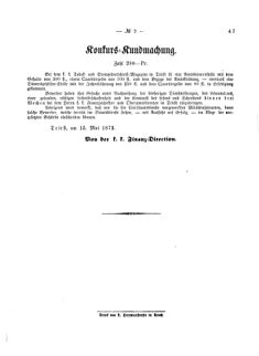 Verordnungsblatt für den Dienstbereich des K.K. Finanzministeriums für die im Reichsrate Vertretenen Königreiche und Länder 18710527 Seite: 3