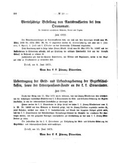 Verordnungsblatt für den Dienstbereich des K.K. Finanzministeriums für die im Reichsrate Vertretenen Königreiche und Länder 18710624 Seite: 2