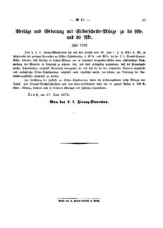 Verordnungsblatt für den Dienstbereich des K.K. Finanzministeriums für die im Reichsrate Vertretenen Königreiche und Länder 18710624 Seite: 3