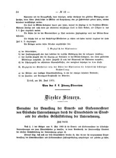 Verordnungsblatt für den Dienstbereich des K.K. Finanzministeriums für die im Reichsrate Vertretenen Königreiche und Länder 18710720 Seite: 2