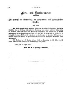 Verordnungsblatt für den Dienstbereich des K.K. Finanzministeriums für die im Reichsrate Vertretenen Königreiche und Länder 18710808 Seite: 2