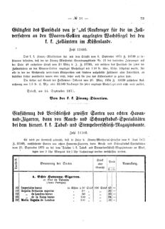 Verordnungsblatt für den Dienstbereich des K.K. Finanzministeriums für die im Reichsrate Vertretenen Königreiche und Länder 18710924 Seite: 3