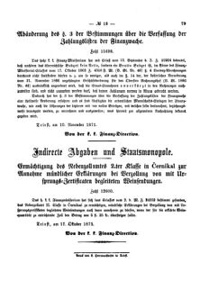 Verordnungsblatt für den Dienstbereich des K.K. Finanzministeriums für die im Reichsrate Vertretenen Königreiche und Länder 18711118 Seite: 3