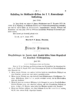 Verordnungsblatt für den Dienstbereich des K.K. Finanzministeriums für die im Reichsrate Vertretenen Königreiche und Länder 18730127 Seite: 3