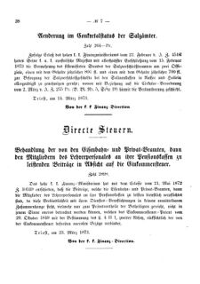 Verordnungsblatt für den Dienstbereich des K.K. Finanzministeriums für die im Reichsrate Vertretenen Königreiche und Länder 18730326 Seite: 2