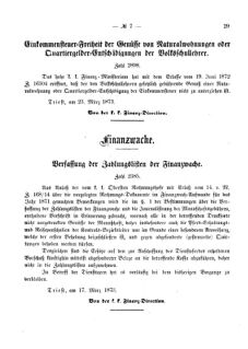 Verordnungsblatt für den Dienstbereich des K.K. Finanzministeriums für die im Reichsrate Vertretenen Königreiche und Länder 18730326 Seite: 3