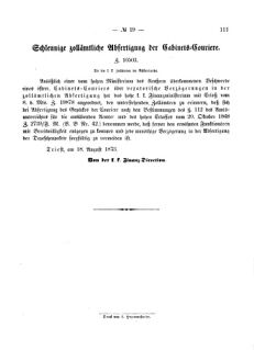 Verordnungsblatt für den Dienstbereich des K.K. Finanzministeriums für die im Reichsrate Vertretenen Königreiche und Länder 18730901 Seite: 5