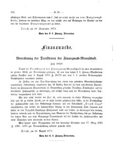 Verordnungsblatt für den Dienstbereich des K.K. Finanzministeriums für die im Reichsrate Vertretenen Königreiche und Länder 18730923 Seite: 2