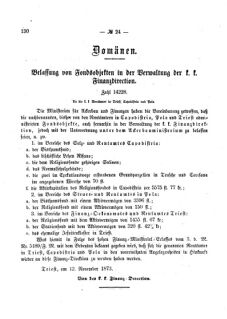 Verordnungsblatt für den Dienstbereich des K.K. Finanzministeriums für die im Reichsrate Vertretenen Königreiche und Länder 18731123 Seite: 2