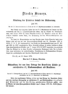 Verordnungsblatt für den Dienstbereich des K.K. Finanzministeriums für die im Reichsrate Vertretenen Königreiche und Länder 18740122 Seite: 3