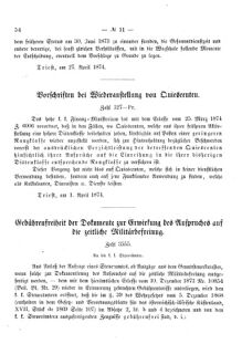 Verordnungsblatt für den Dienstbereich des K.K. Finanzministeriums für die im Reichsrate Vertretenen Königreiche und Länder 18740430 Seite: 2