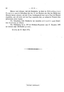 Verordnungsblatt für den Dienstbereich des K.K. Finanzministeriums für die im Reichsrate Vertretenen Königreiche und Länder 18740430 Seite: 4