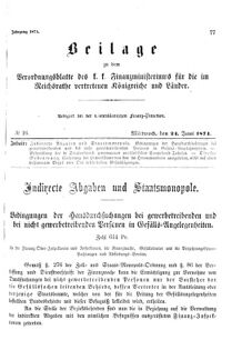 Verordnungsblatt für den Dienstbereich des K.K. Finanzministeriums für die im Reichsrate Vertretenen Königreiche und Länder