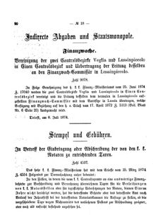 Verordnungsblatt für den Dienstbereich des K.K. Finanzministeriums für die im Reichsrate Vertretenen Königreiche und Länder 18740720 Seite: 4