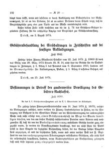 Verordnungsblatt für den Dienstbereich des K.K. Finanzministeriums für die im Reichsrate Vertretenen Königreiche und Länder 18740810 Seite: 4