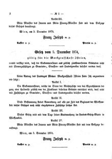 Verordnungsblatt für den Dienstbereich des K.K. Finanzministeriums für die im Reichsrate Vertretenen Königreiche und Länder 18750119 Seite: 2