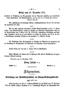 Verordnungsblatt für den Dienstbereich des K.K. Finanzministeriums für die im Reichsrate Vertretenen Königreiche und Länder 18750119 Seite: 3