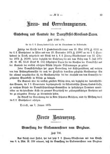 Verordnungsblatt für den Dienstbereich des K.K. Finanzministeriums für die im Reichsrate Vertretenen Königreiche und Länder 18750128 Seite: 11