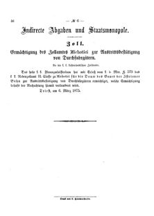 Verordnungsblatt für den Dienstbereich des K.K. Finanzministeriums für die im Reichsrate Vertretenen Königreiche und Länder 18750402 Seite: 12