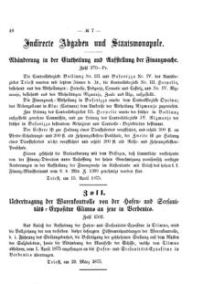 Verordnungsblatt für den Dienstbereich des K.K. Finanzministeriums für die im Reichsrate Vertretenen Königreiche und Länder 18750505 Seite: 2