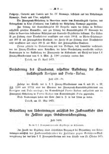 Verordnungsblatt für den Dienstbereich des K.K. Finanzministeriums für die im Reichsrate Vertretenen Königreiche und Länder 18750520 Seite: 5