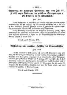 Verordnungsblatt für den Dienstbereich des K.K. Finanzministeriums für die im Reichsrate Vertretenen Königreiche und Länder 18751204 Seite: 8