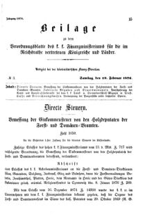 Verordnungsblatt für den Dienstbereich des K.K. Finanzministeriums für die im Reichsrate Vertretenen Königreiche und Länder