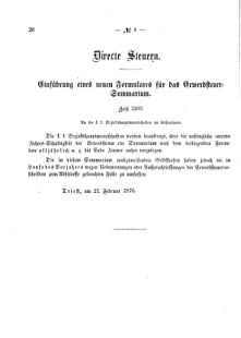 Verordnungsblatt für den Dienstbereich des K.K. Finanzministeriums für die im Reichsrate Vertretenen Königreiche und Länder 18760226 Seite: 4