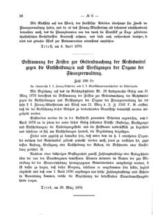 Verordnungsblatt für den Dienstbereich des K.K. Finanzministeriums für die im Reichsrate Vertretenen Königreiche und Länder 18760422 Seite: 2