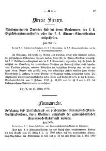 Verordnungsblatt für den Dienstbereich des K.K. Finanzministeriums für die im Reichsrate Vertretenen Königreiche und Länder 18760422 Seite: 3