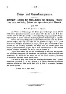 Verordnungsblatt für den Dienstbereich des K.K. Finanzministeriums für die im Reichsrate Vertretenen Königreiche und Länder 18760503 Seite: 2