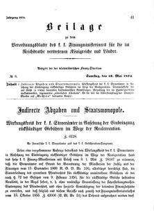 Verordnungsblatt für den Dienstbereich des K.K. Finanzministeriums für die im Reichsrate Vertretenen Königreiche und Länder