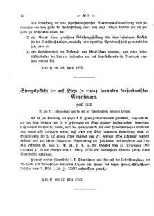 Verordnungsblatt für den Dienstbereich des K.K. Finanzministeriums für die im Reichsrate Vertretenen Königreiche und Länder 18760513 Seite: 2