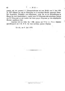 Verordnungsblatt für den Dienstbereich des K.K. Finanzministeriums für die im Reichsrate Vertretenen Königreiche und Länder 18760615 Seite: 4