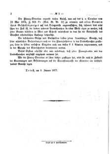 Verordnungsblatt für den Dienstbereich des K.K. Finanzministeriums für die im Reichsrate Vertretenen Königreiche und Länder 18770120 Seite: 2