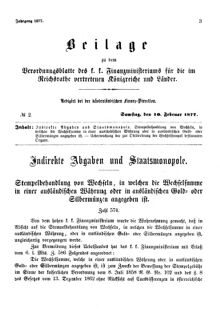 Verordnungsblatt für den Dienstbereich des K.K. Finanzministeriums für die im Reichsrate Vertretenen Königreiche und Länder