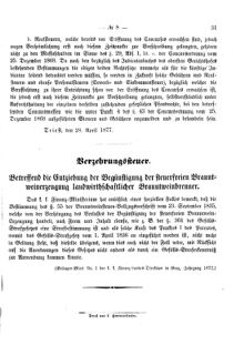 Verordnungsblatt für den Dienstbereich des K.K. Finanzministeriums für die im Reichsrate Vertretenen Königreiche und Länder 18770512 Seite: 3